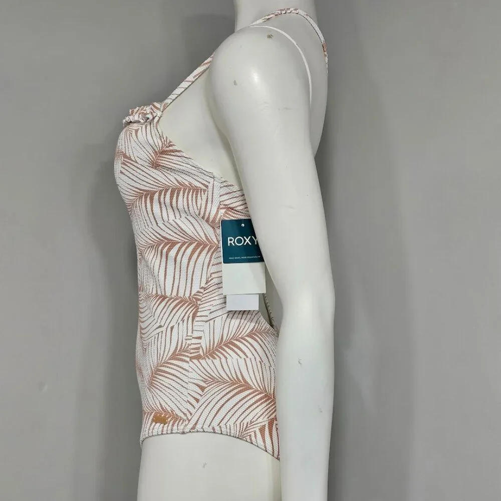 Roxy Palm Tree Dreams Printed Cross-Back One-Piece Swimsuit - Picture 3 of 9